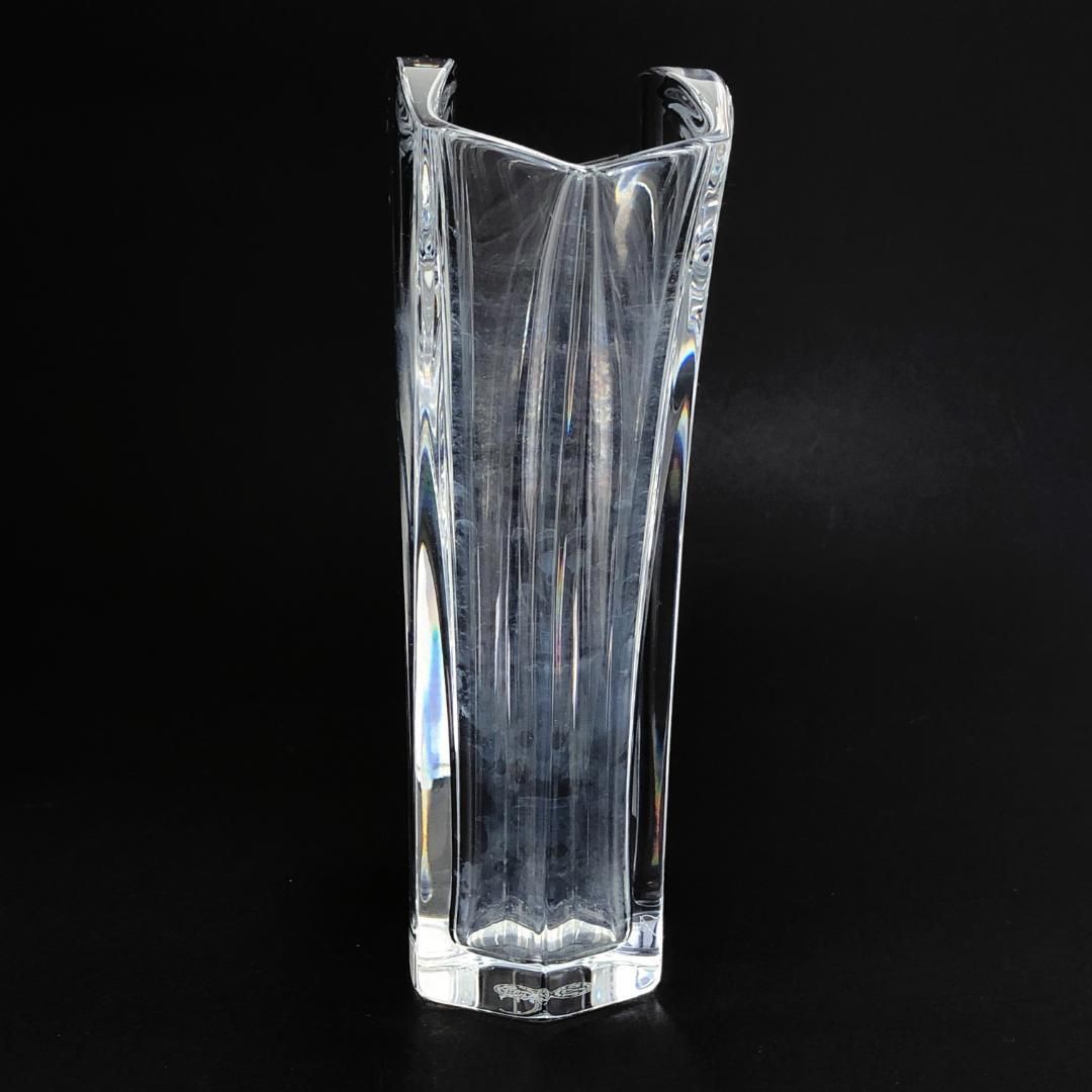 Baccarat  バカラ／ギンコ フラワーベース 花瓶／クリスタルグラス／クリア／BC259