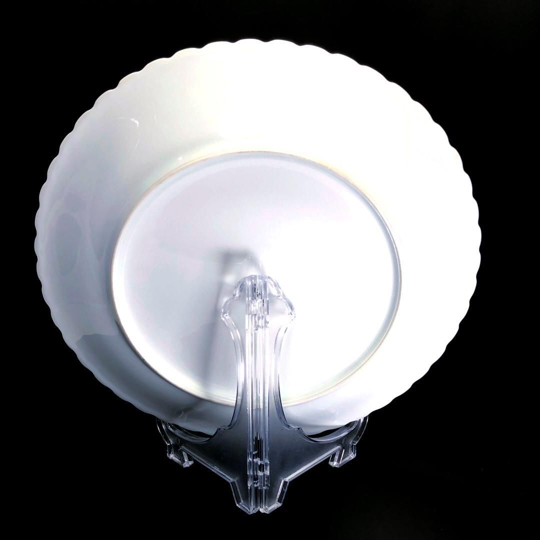 【美品】Limoges リモージュ／ジョルジュボワイエ ペルサーン ペア 大皿／フローラル・花／陶器／ホワイト・マルチカラー