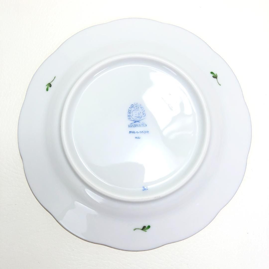 【美品】HEREND ヘレンド／小皿／エリザベートの薔薇 金彩 プレート 3枚セット／陶器／ホワイト／HE02