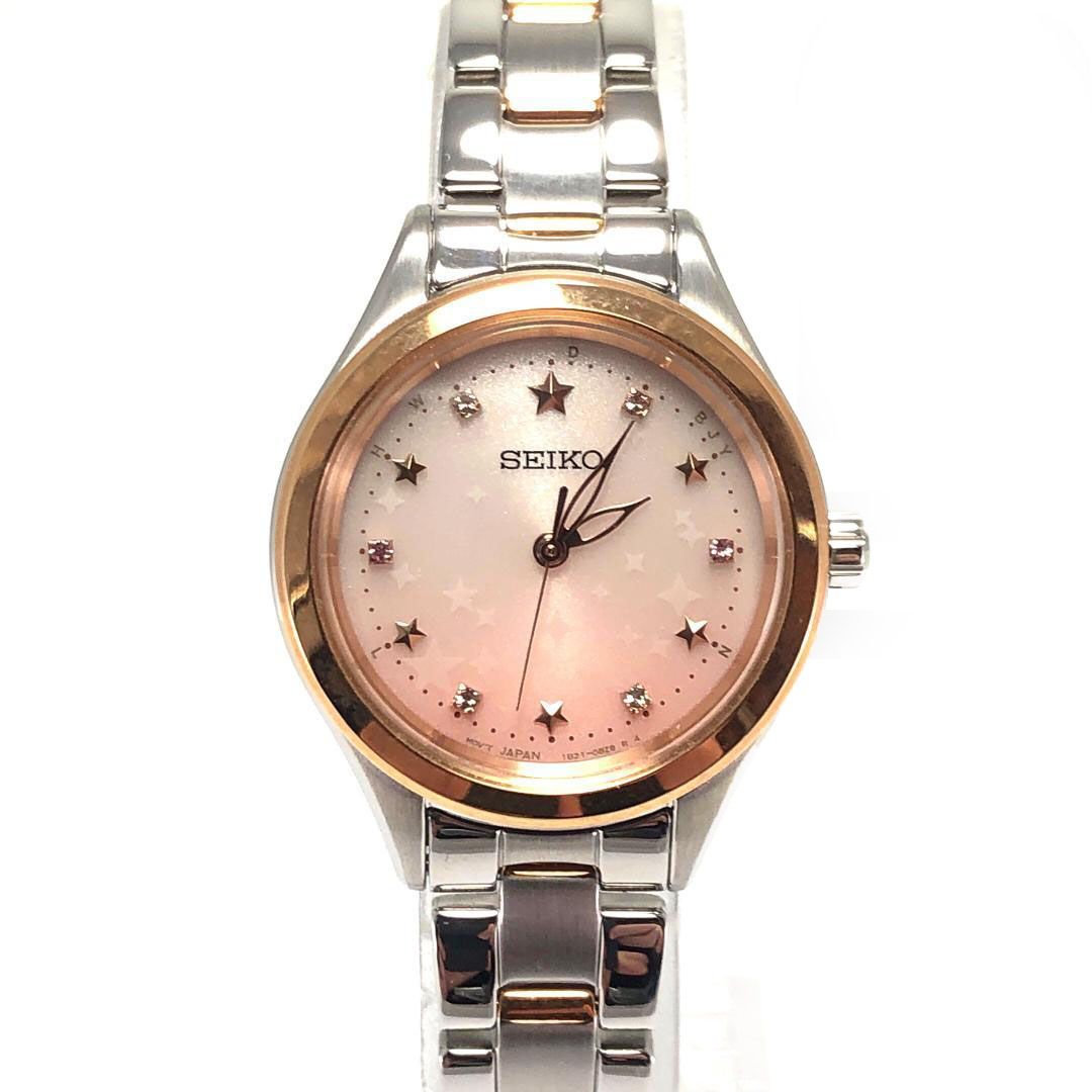 【美品・箱付き】SEIKO セイコー／SE スターインデックス／ソーラークォーツ／ステンレス