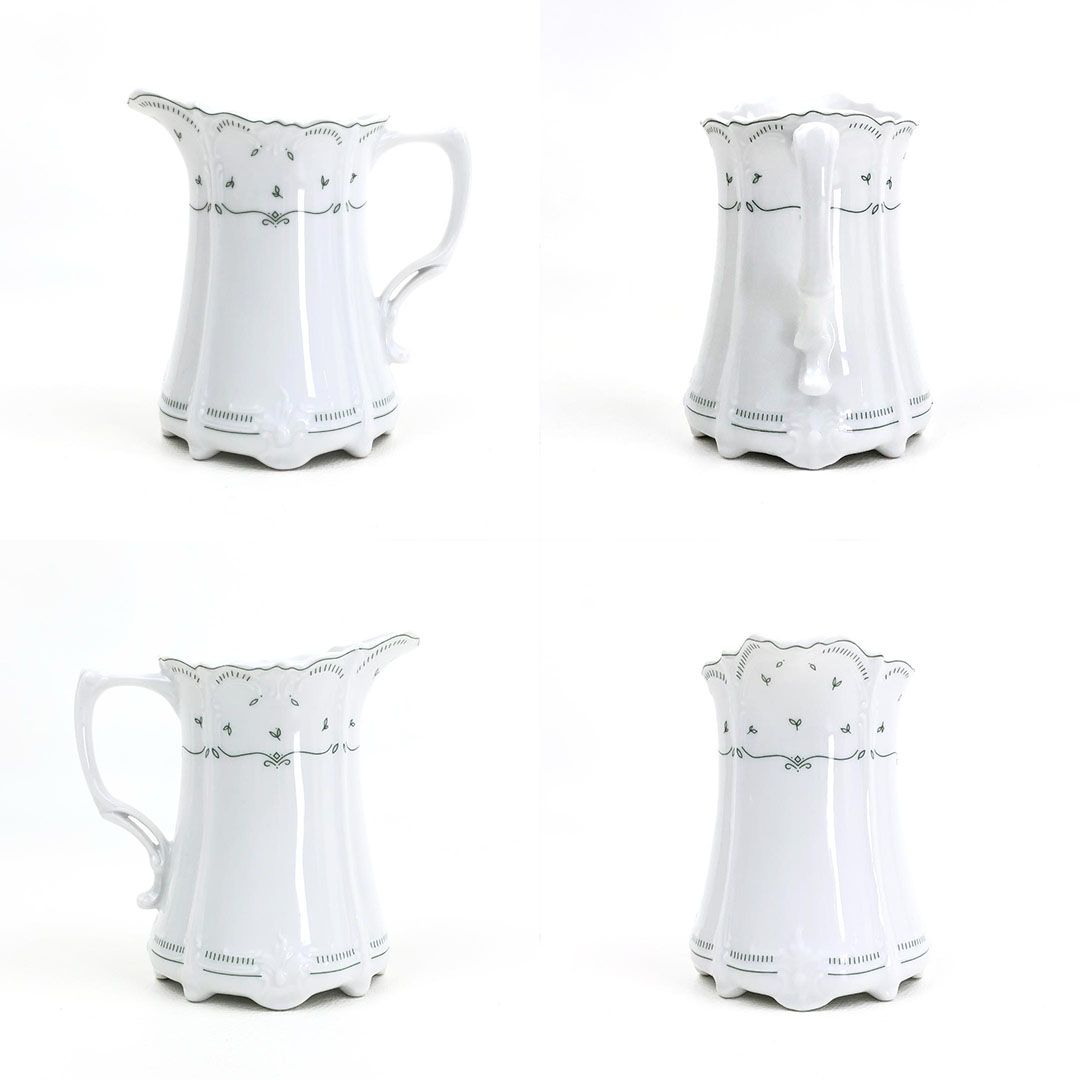 【美品】TIRSCHENREUTH ティルシェンロイト／ババリア ティーポット・シュガーポット・クリーマー／陶器／ホワイト