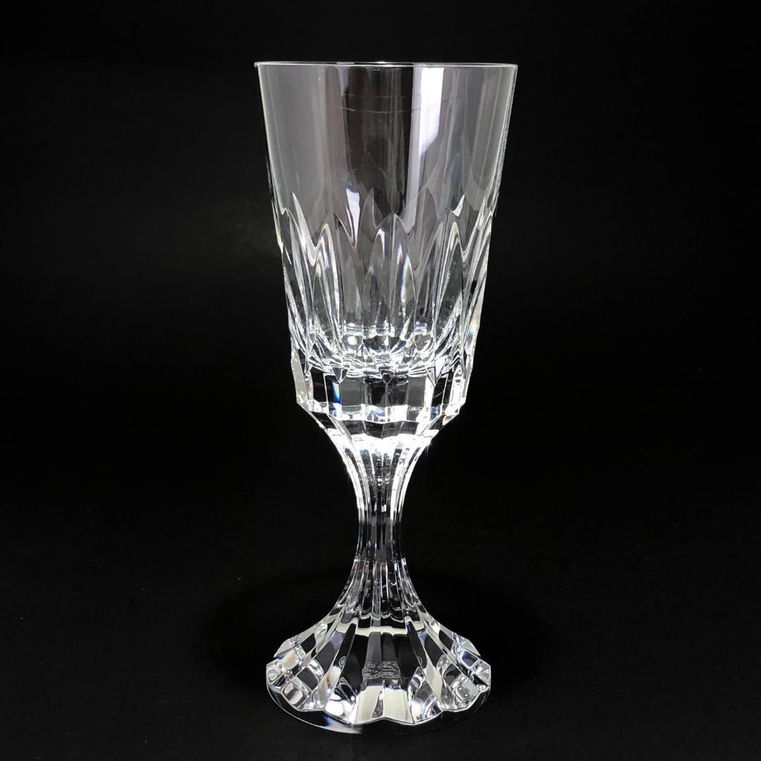 【希少・箱付き】Baccarat  バカラ／アサス ウォーターゴブレット／クリスタルグラス／クリア／BC217