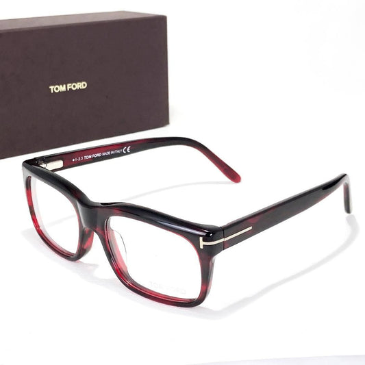 【美品・ケース付き】TOM FORD トムフォード／眼鏡 サングラス／TF4284 54□17 145／ダークレッド