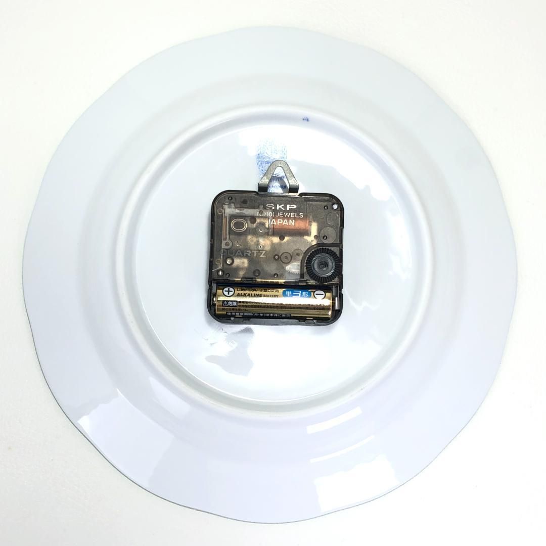 HEREND ヘレンド／ウィーンの薔薇 ウォールクロック 23cm／陶器／ホワイト マルチカラー