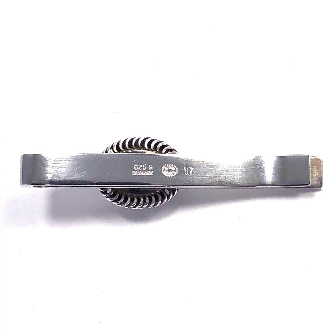 【美品・箱付】Georg Jensen ジョージジェンセン／ヘマタイトネクタイピン・カフスセット／SV925S／シルバー