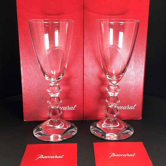 【美品・箱付き】Baccarat バカラ／ベガ ペアワイングラス／クリスタルグラス／クリア／BC343