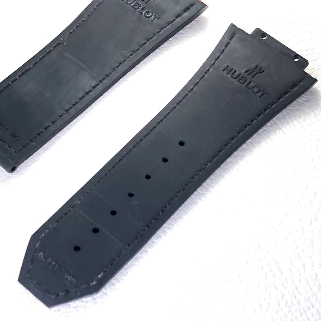 【訳あり・売り切り】HUBLOT ウブロ／腕時計 ベルト／オレンジ アリゲーター ラバー ストラップ／アリゲーター／オレンジ