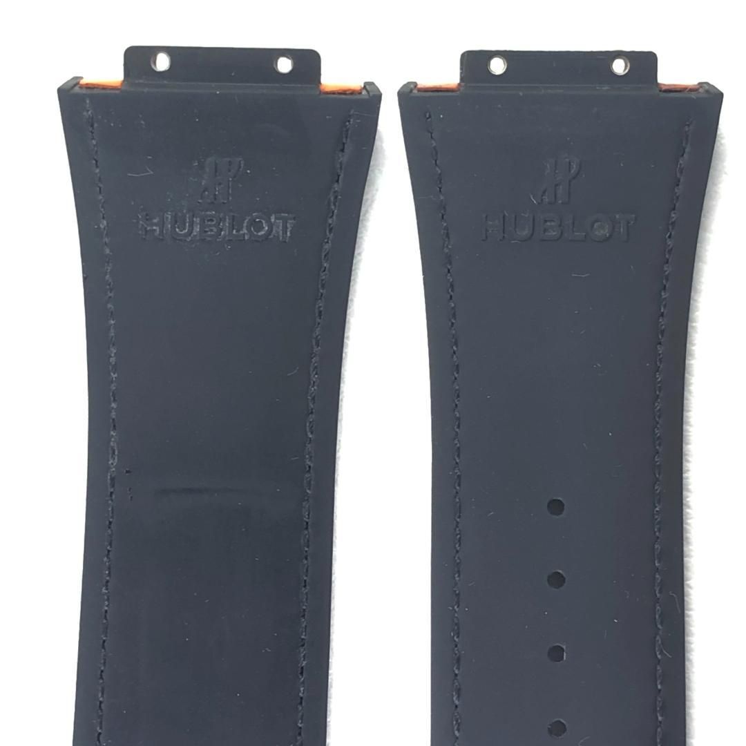 【訳あり・売り切り】HUBLOT ウブロ／腕時計 ベルト／オレンジ アリゲーター ラバー ストラップ／アリゲーター／オレンジ