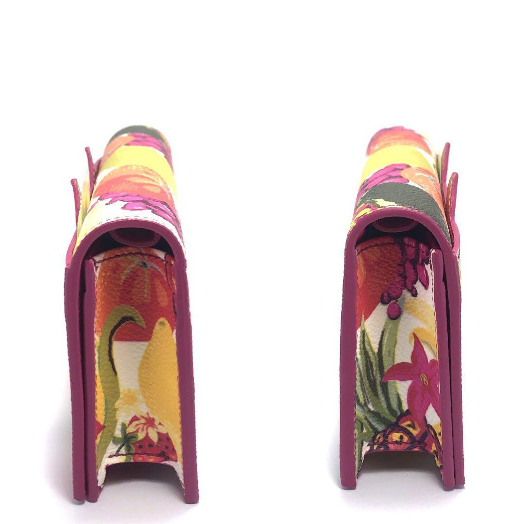 【美品・箱・保管袋付】Charlotte Olympia シャルロットオリンピア／ショルダーバッグ／猫／レザー／トロピカル 総柄