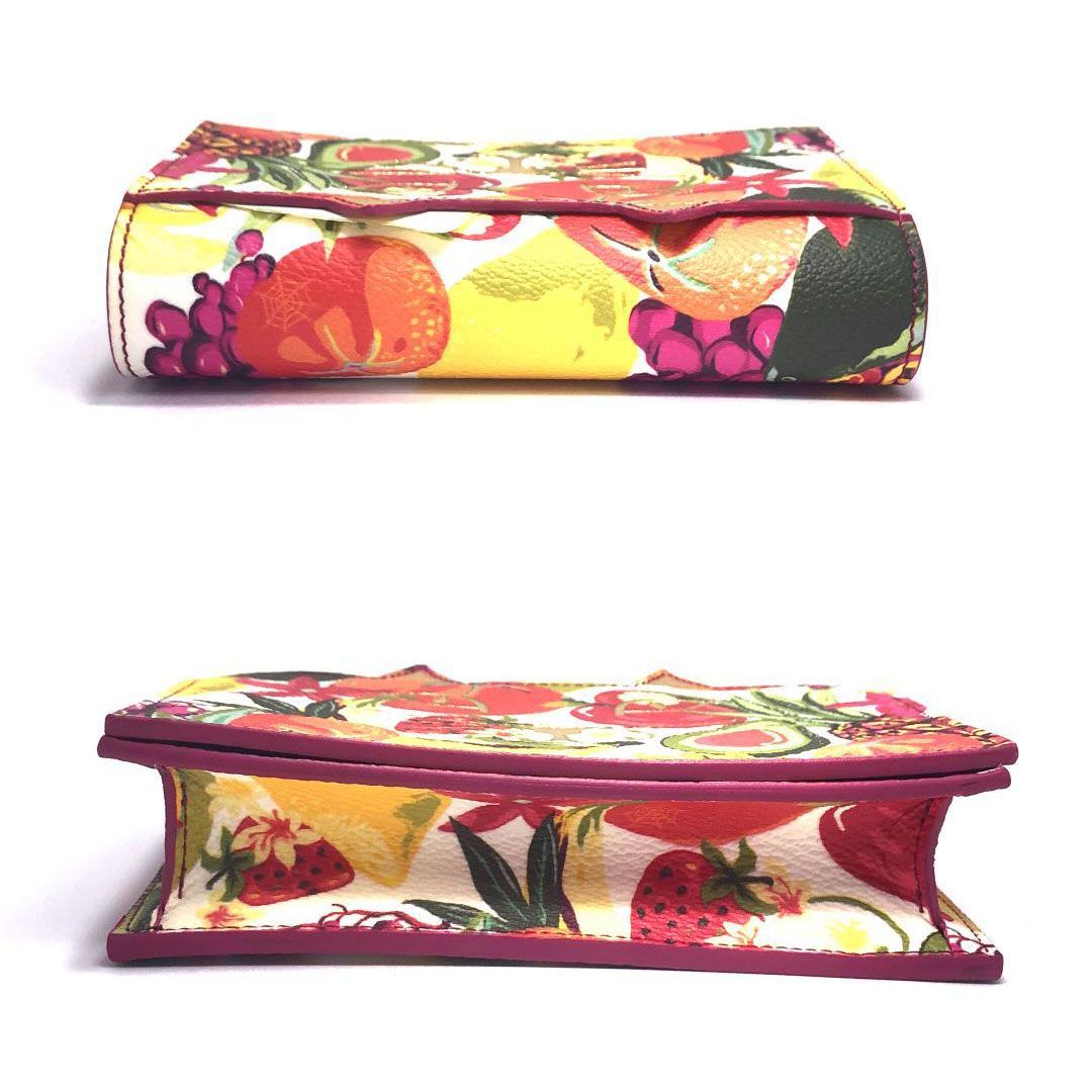 【美品・箱・保管袋付】Charlotte Olympia シャルロットオリンピア／ショルダーバッグ／猫／レザー／トロピカル 総柄