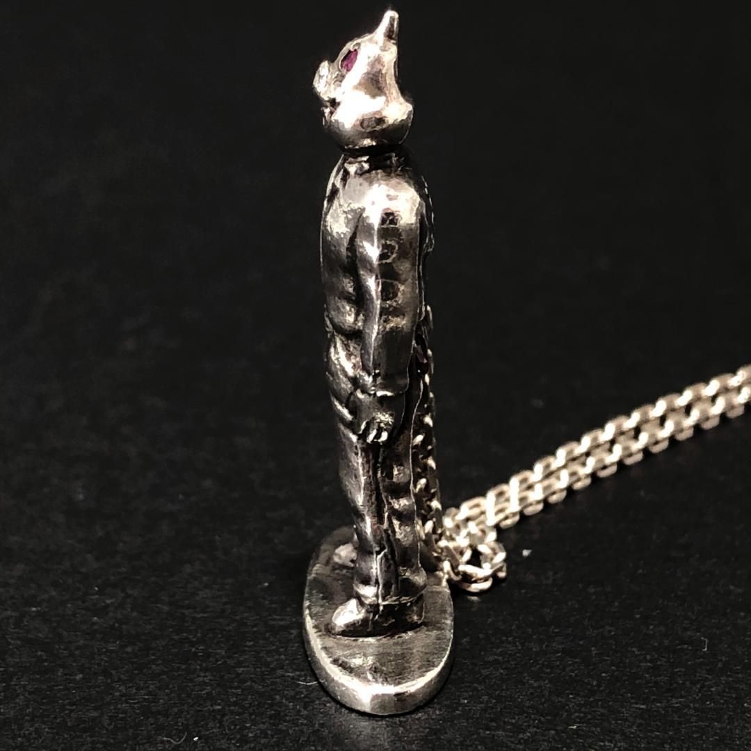 【希少・美品】BuMeeRo ブミーロ／ペンダントトップ ネックレス／ピッグ ブタ／SV925・色石／シルバー