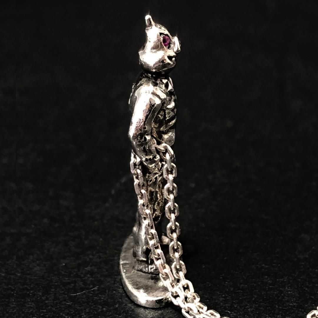 【希少・美品】BuMeeRo ブミーロ／ペンダントトップ ネックレス／ピッグ ブタ／SV925・色石／シルバー