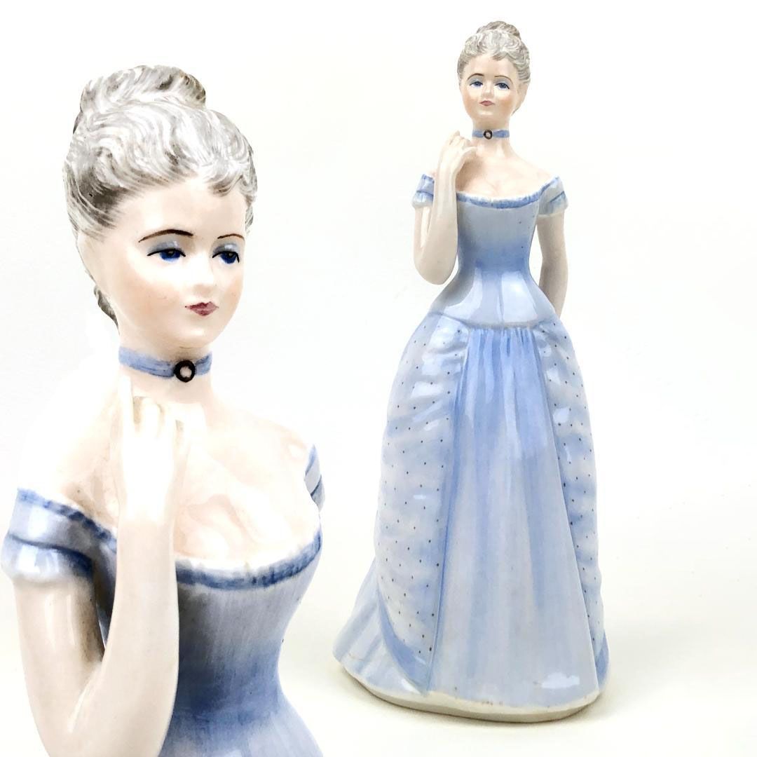 coalport コールポート／陶器製人形 イギリス製 女性 人形／ボーンチャイナ／マルチカラー