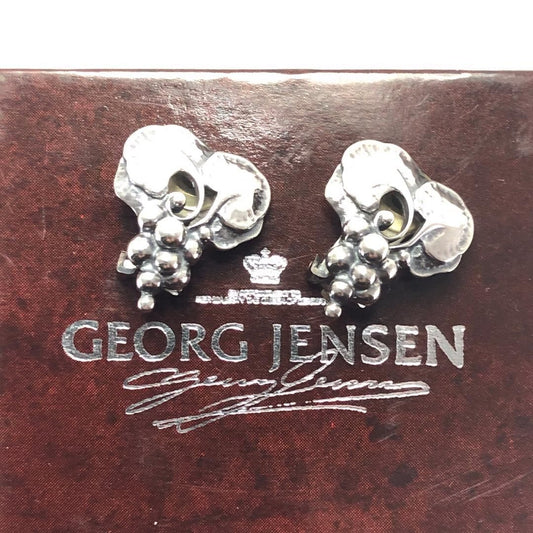 【美品・箱付き】Georg jensen ジョージジェンセン／葡萄 モチーフ イヤリング／1996／SV925／シルバー