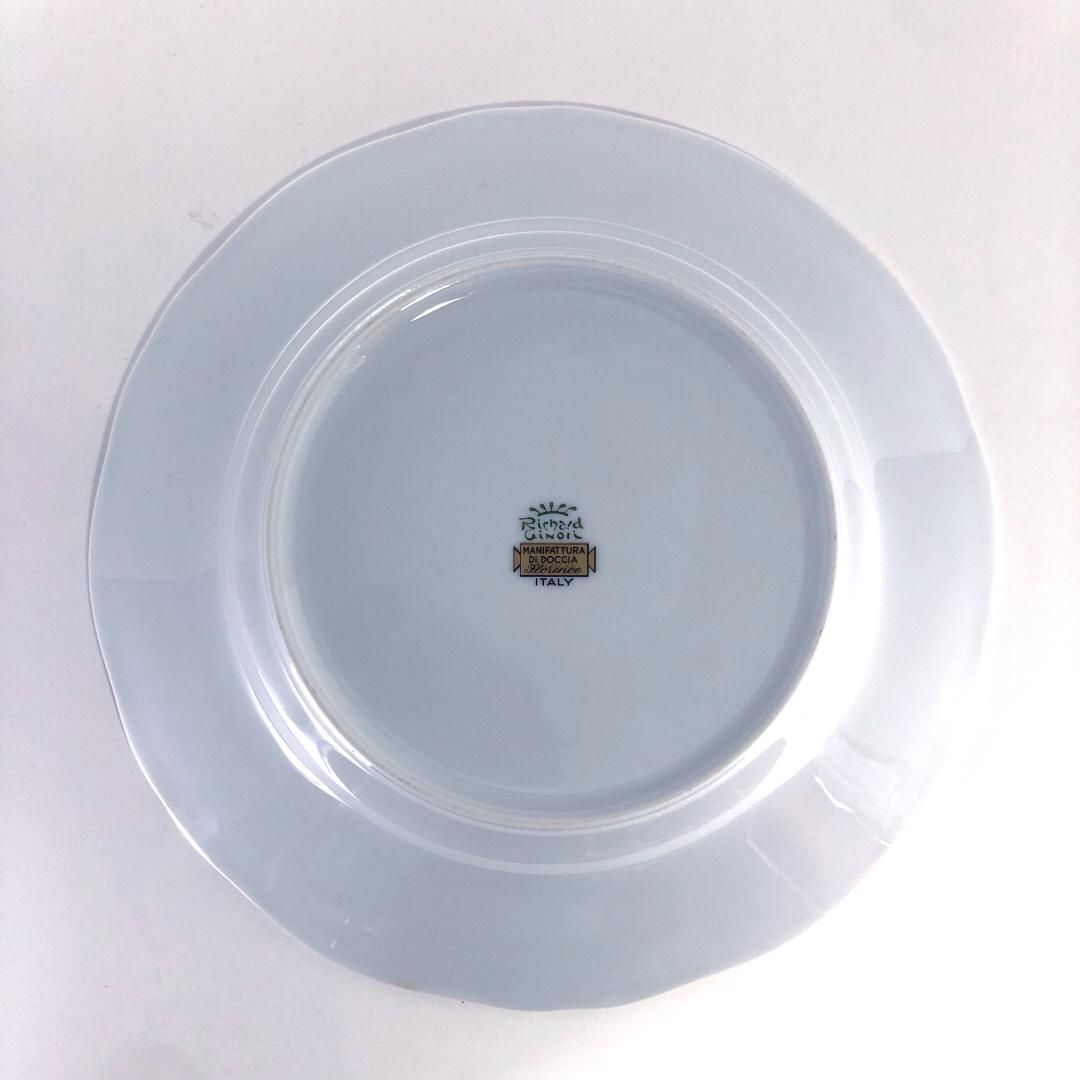 【美品・箱付き】Richard Ginori リチャードジノリ／イタリアンフルーツ カップ＆ソーサー＆プレート／陶器／ホワイト