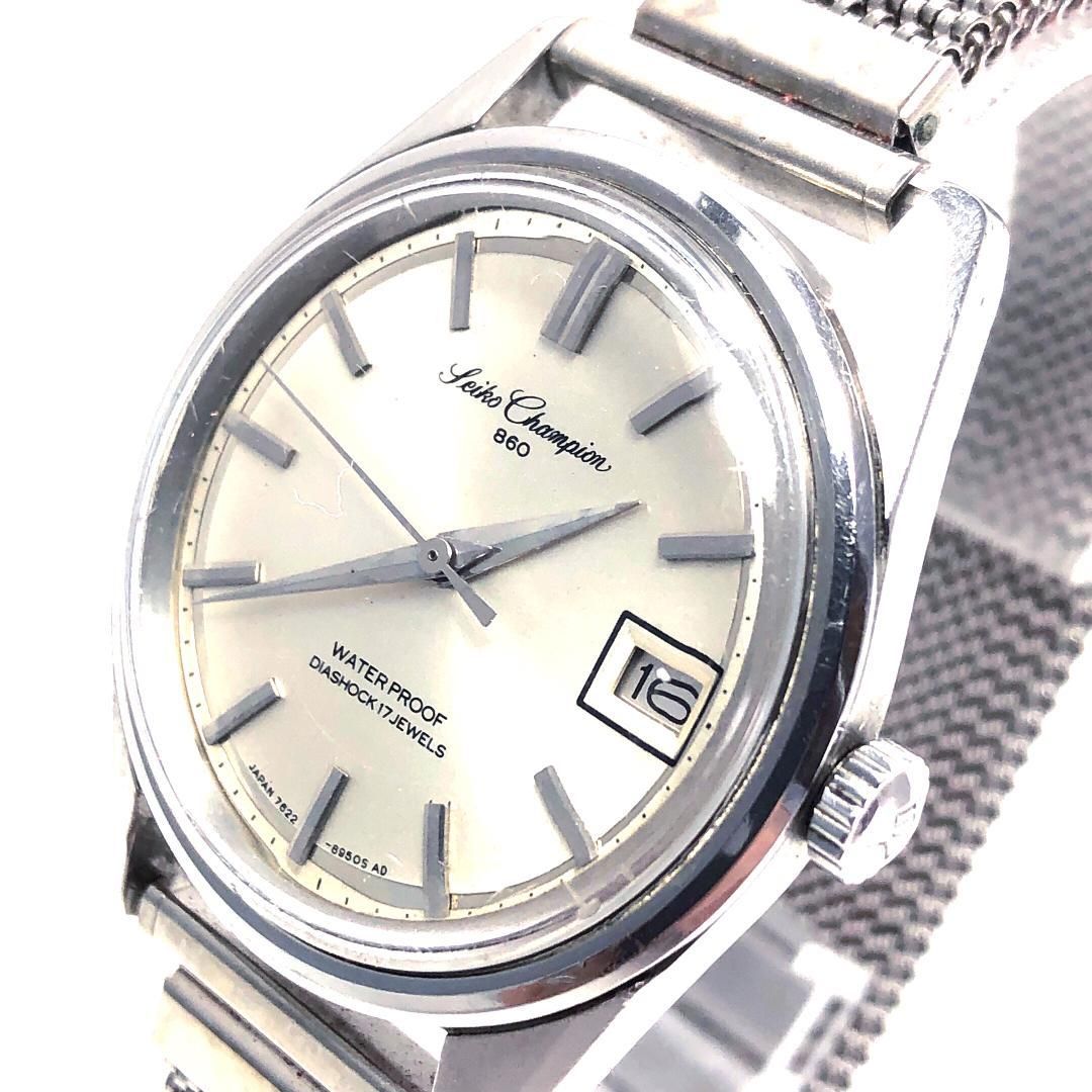 SEIKO セイコー／チャンピオン 860 カレンダー 7622-8981／手巻き／ステンレス／シルバー