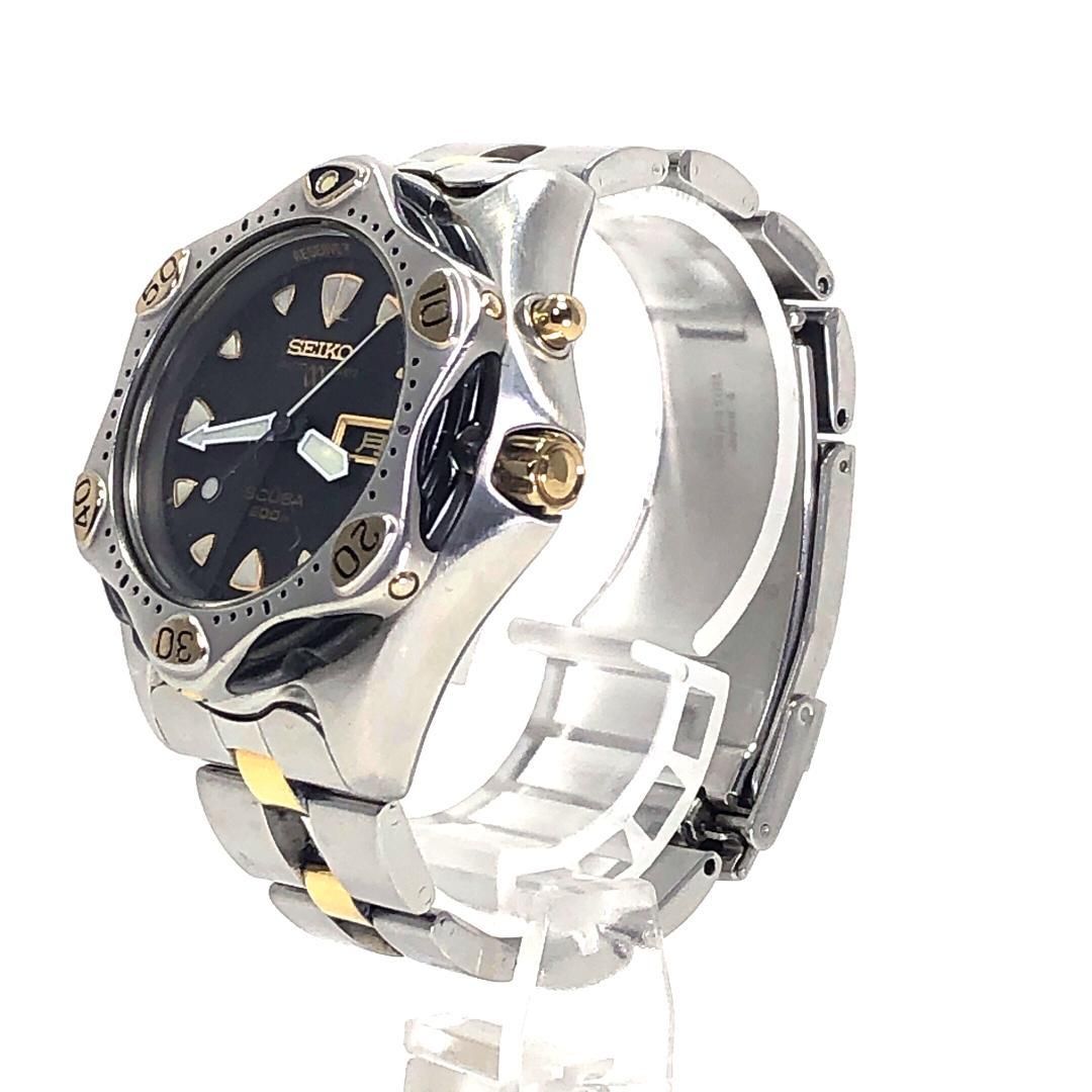 【美品・箱付き】SEIKO セイコー／スキューバ 200m 5M23-7A00／オートクォーツ／ステンレス／シルバー・ゴールド