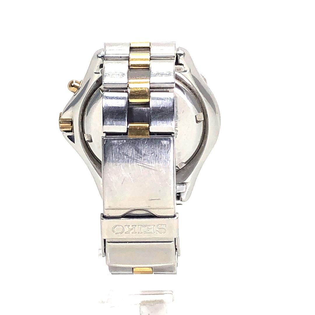 【美品・箱付き】SEIKO セイコー／スキューバ 200m 5M23-7A00／オートクォーツ／ステンレス／シルバー・ゴールド