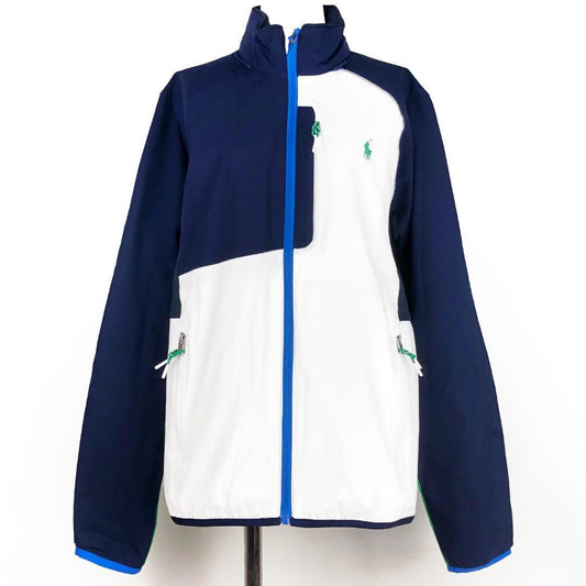 【未使用タグ付】POLO RALPH LAUREN ポロラルフローレン／パッカブル ウォーターリペラントジャケット／Sサイズ／ネイビー ホワイト