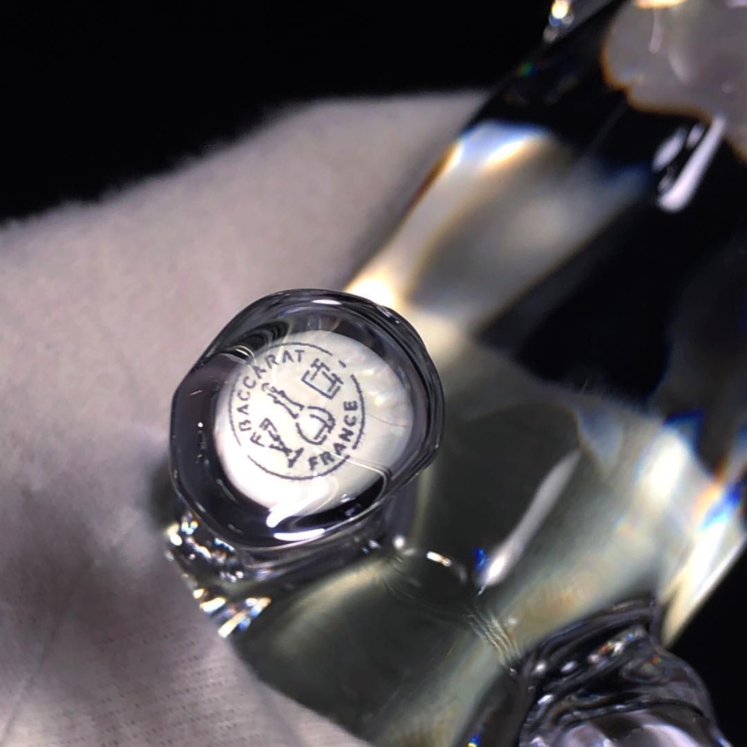 【美品】Baccarat バカラ／ラブラドールレトリバー フィギュリン／クリスタルグラス／クリア／BC324