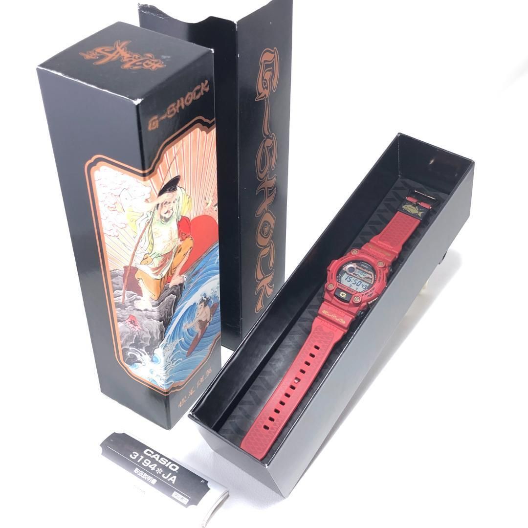 【美品・箱・説明書付】CASIO カシオ／メンズ 腕時計／G-SHOCK G-7900SLG 七福神 恵比寿／クォーツ／樹脂／レッド