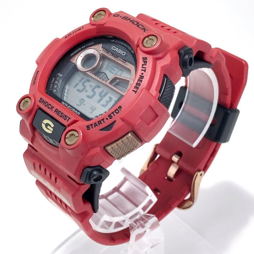 【美品・箱・説明書付】CASIO カシオ／メンズ 腕時計／G-SHOCK G-7900SLG 七福神 恵比寿／クォーツ／樹脂／レッド