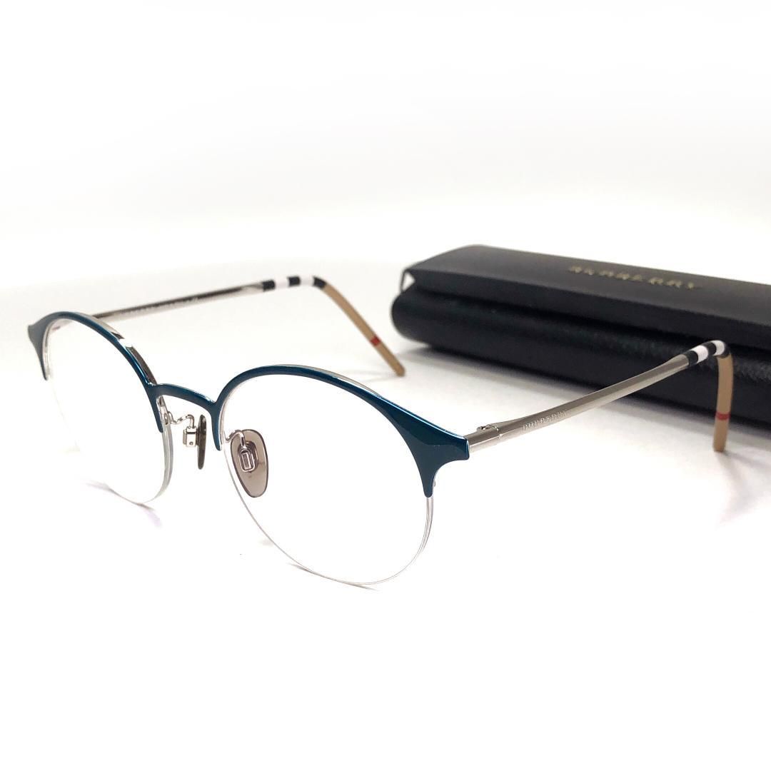 【美品・ケース付き】BURBERRY バーバリー／眼鏡フレーム BE1328／51□20 140／アセテート／ノバチェック・ブラック