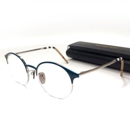 【美品・ケース付き】BURBERRY バーバリー／眼鏡フレーム BE1328／51□20 140／アセテート／ノバチェック・ブラック