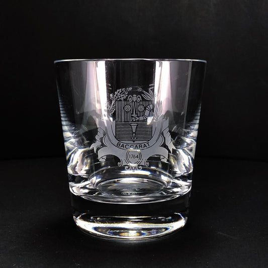 【美品・箱付き】Baccarat バカラ／バカラ村 紋章 パーフェクション タンブラー／クリスタルグラス／クリア／BC348