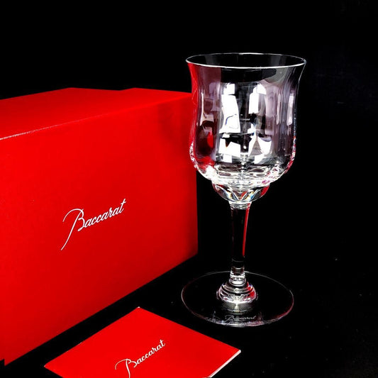 【美品・箱付き】Baccarat バカラ／カプリ ワイングラス／15.3cm／クリスタルグラス／クリア／BC326
