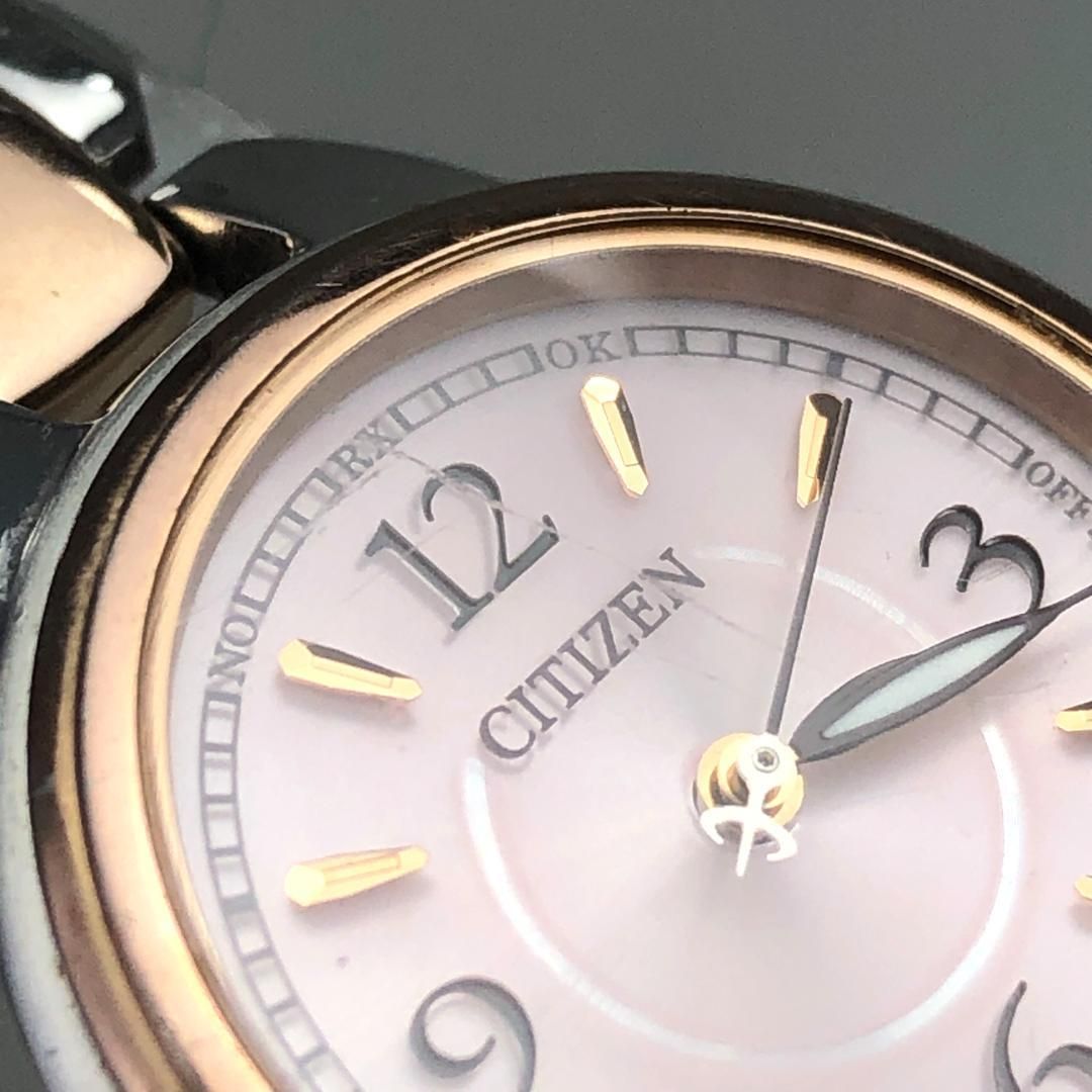 CITIZEN シチズン／レディース 腕時計／エコ・ドライブ ES7014-50W／ソーラークォーツ／ステンレス／シルバー・ゴールド・ピンク