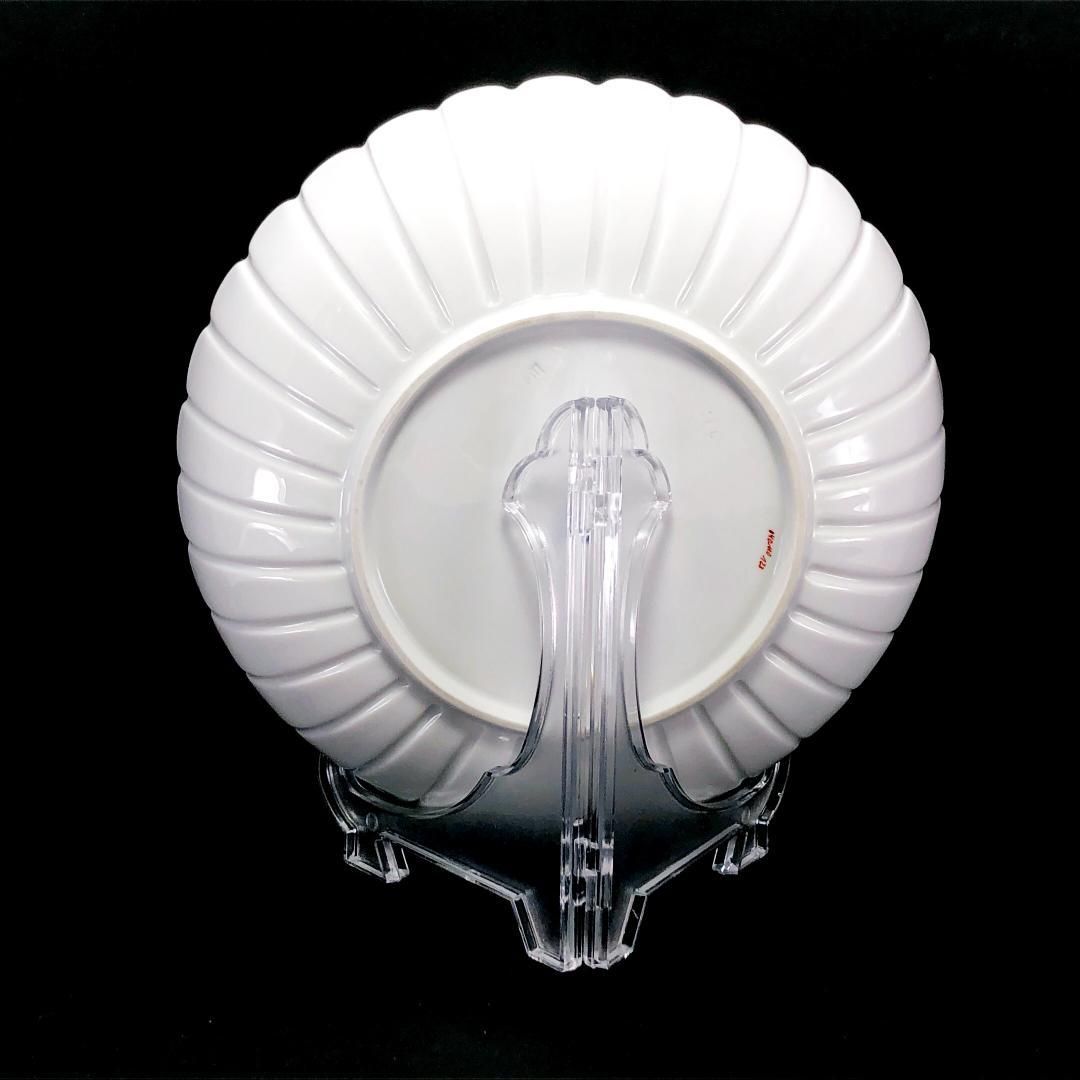 【美品】MEISSEN マイセン／ベーシックフラワー プレート 皿／金彩 ／陶器／ホワイト