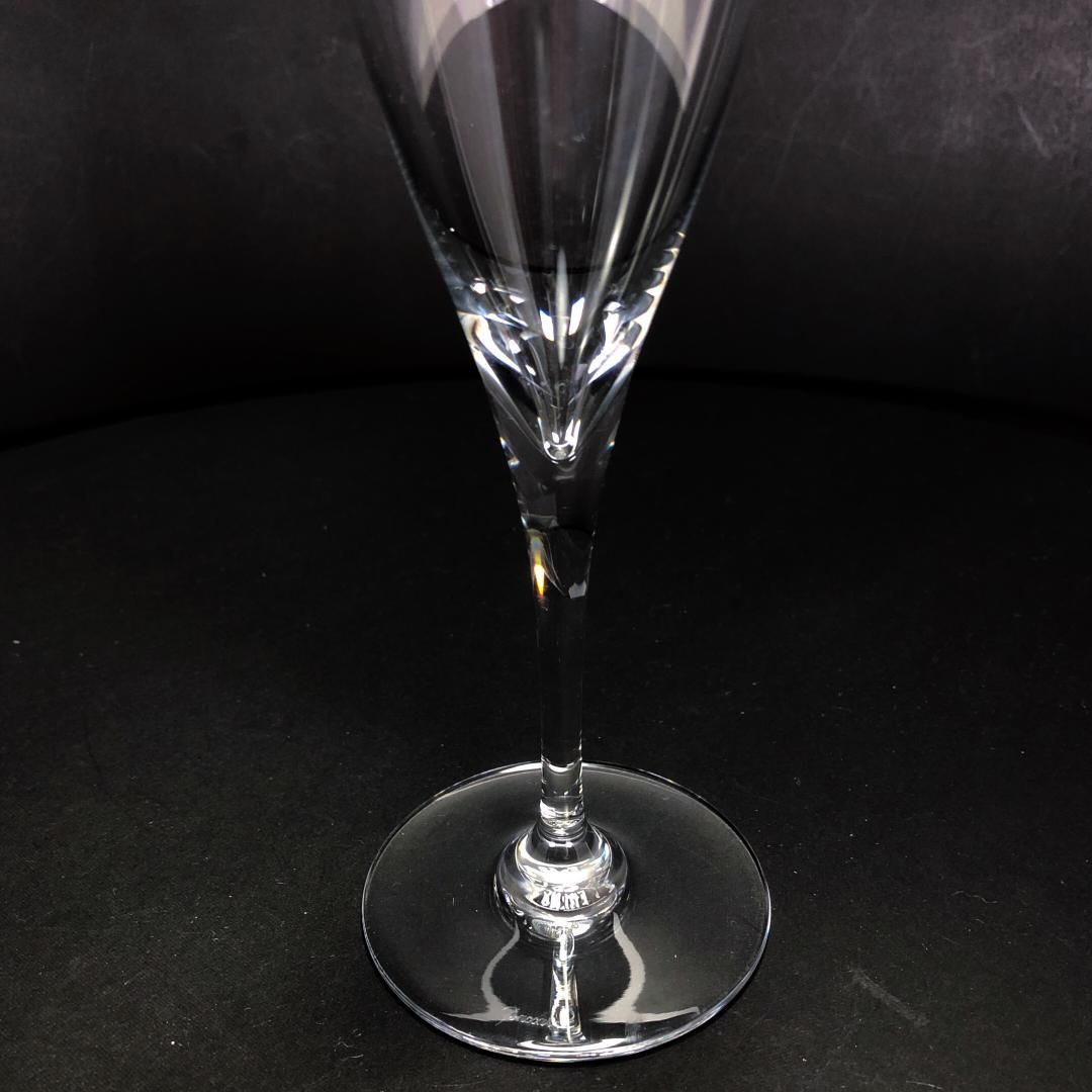 【美品・箱付き】Baccarat バカラ／ドンペリニヨン シャンパンフルート／クリスタルグラス／クリア／B346