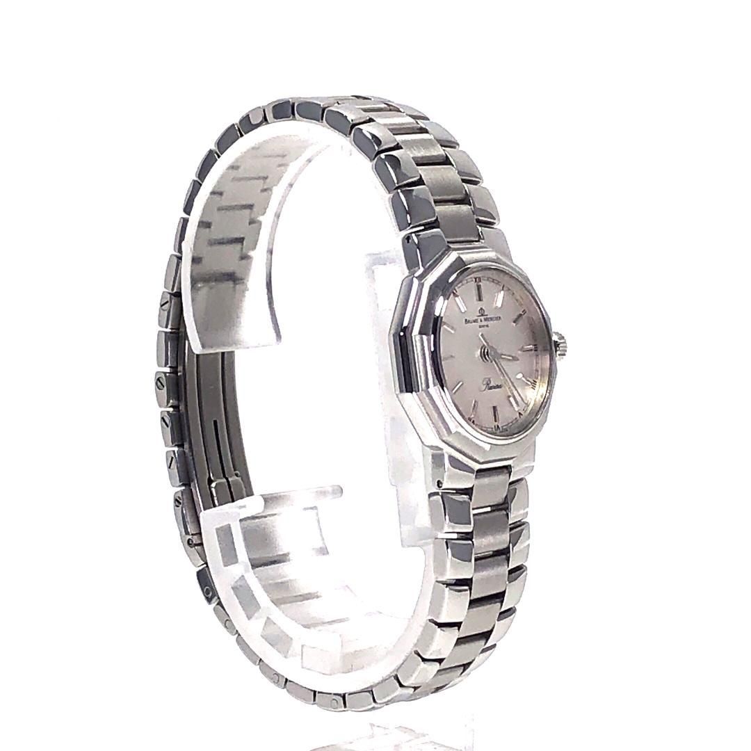 【美品・電池交換済・ケース・保証書付】BAUME＆MERCIER ボーム＆メルシエ／リビエラ 5231／クォーツ／ステンレス／シルバー