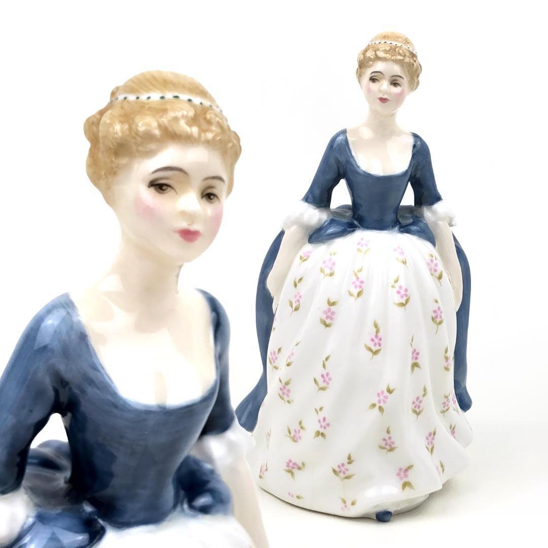 ROYAL DOULTON ロイヤルダルトン／陶器製人形 イギリス製 女性 人形／ボーンチャイナ／マルチカラー