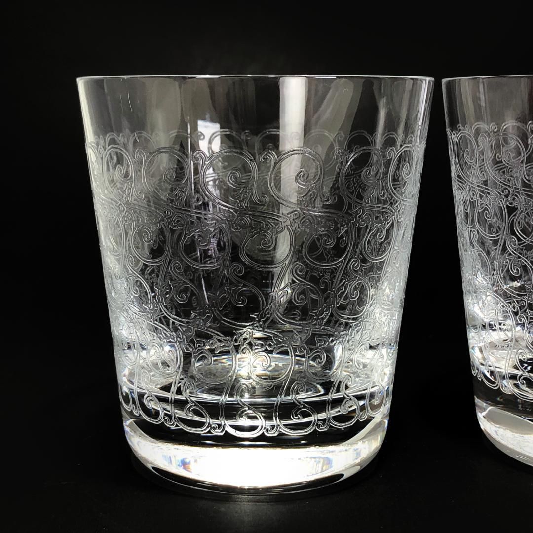 【希少・箱付き】Baccarat  バカラ／ローハン ペア タンブラー／クリスタルグラス／クリア／BC224