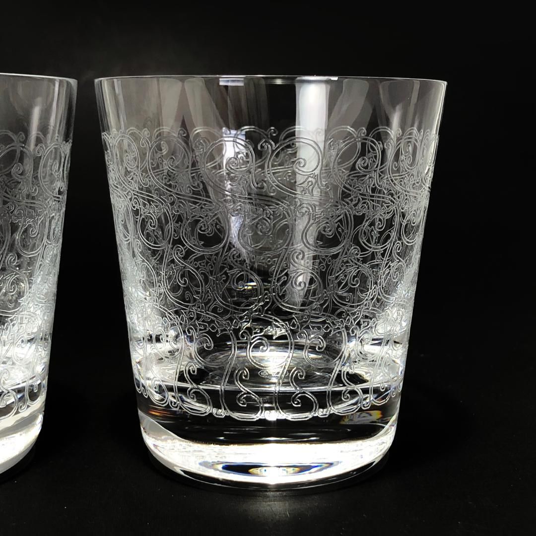 【希少・箱付き】Baccarat  バカラ／ローハン ペア タンブラー／クリスタルグラス／クリア／BC224