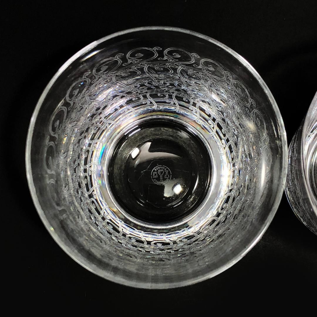 【希少・箱付き】Baccarat  バカラ／ローハン ペア タンブラー／クリスタルグラス／クリア／BC224