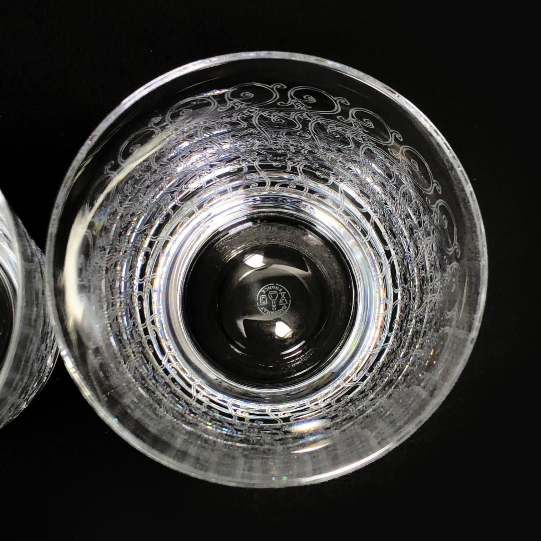 【希少・箱付き】Baccarat  バカラ／ローハン ペア タンブラー／クリスタルグラス／クリア／BC224