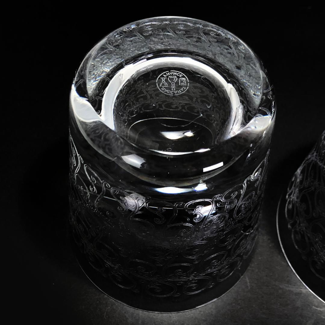 【希少・箱付き】Baccarat  バカラ／ローハン ペア タンブラー／クリスタルグラス／クリア／BC224