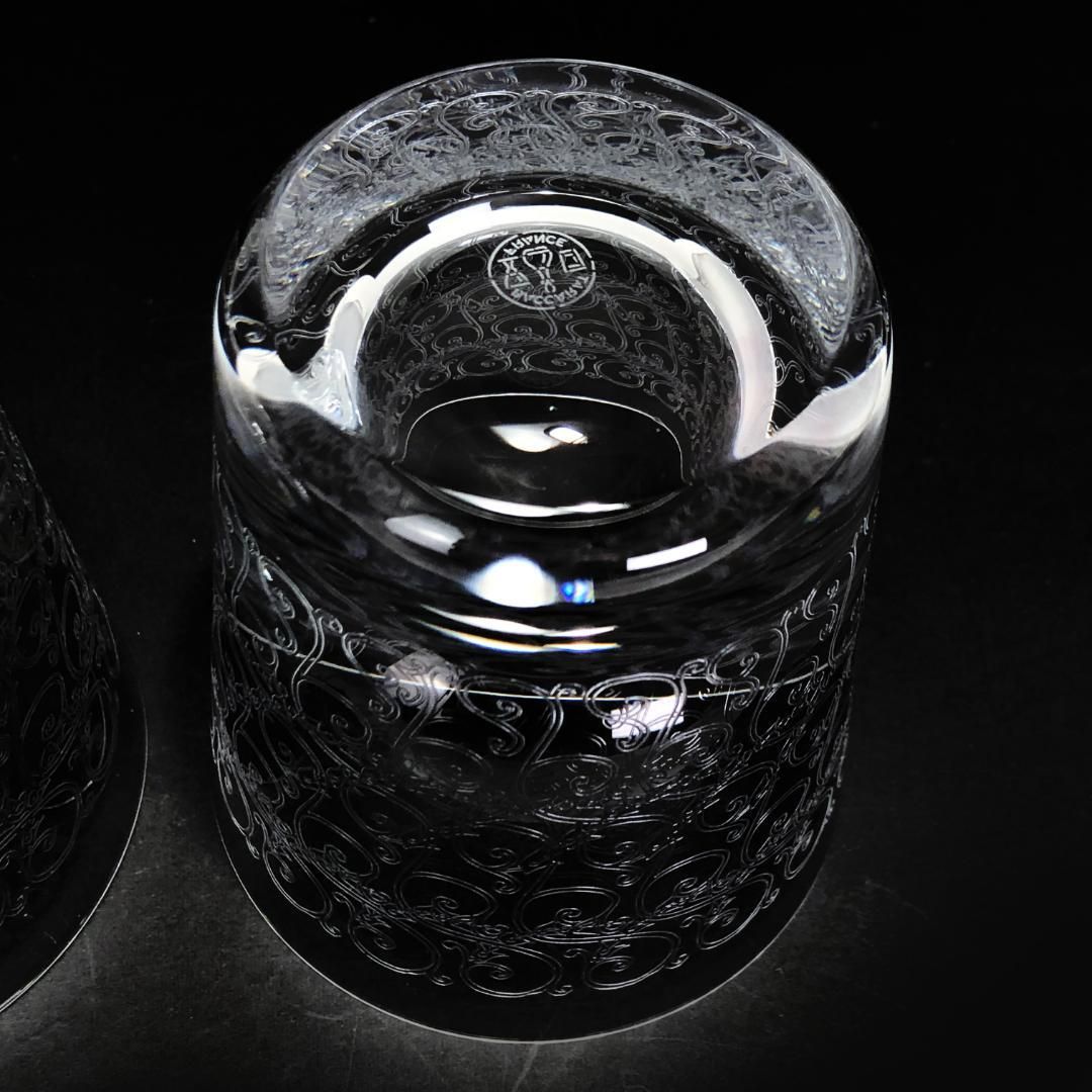 【希少・箱付き】Baccarat  バカラ／ローハン ペア タンブラー／クリスタルグラス／クリア／BC224