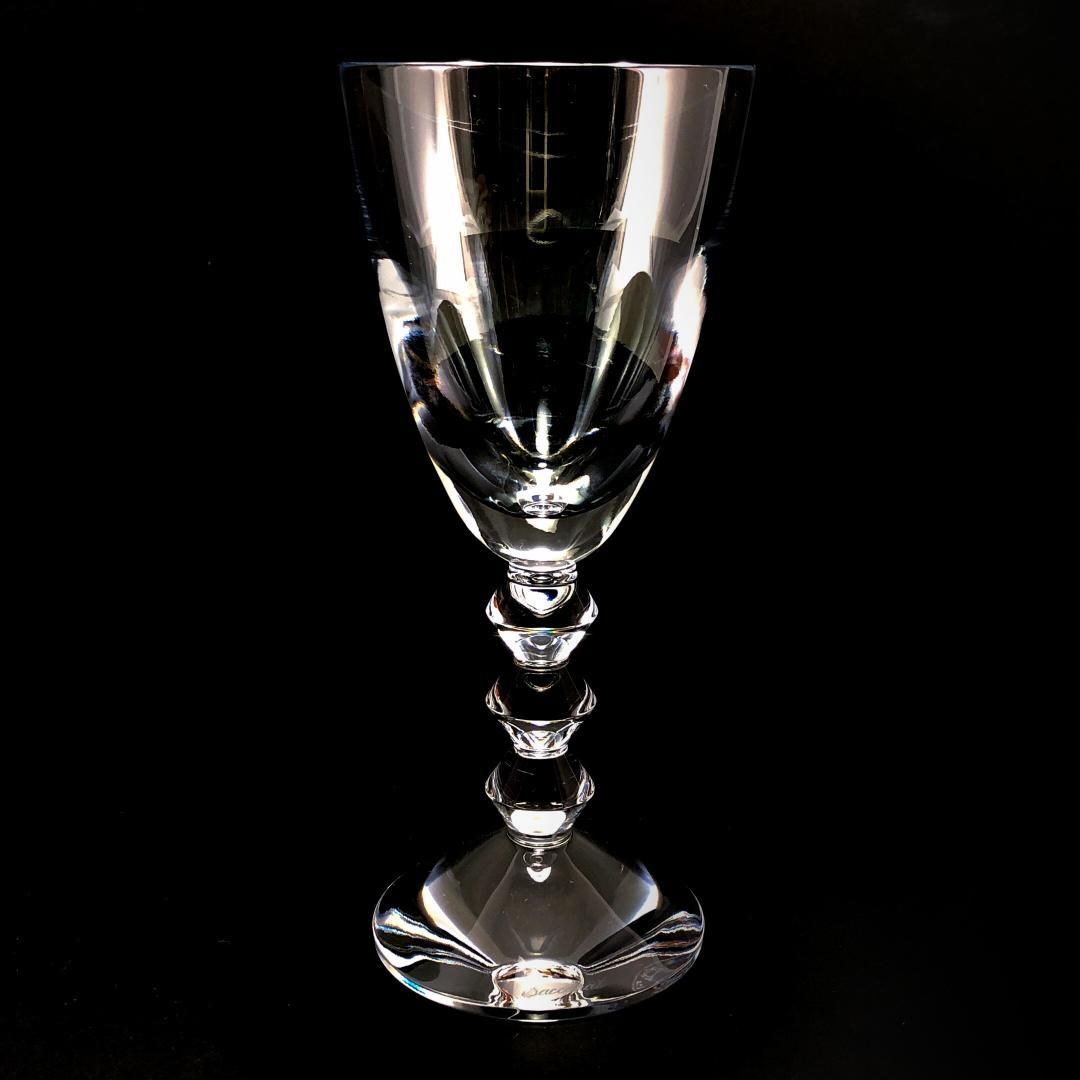 【美品】Baccarat バカラ／ベガ ワイングラス／18cm（Mサイズ）／クリスタルグラス／クリア／BC294