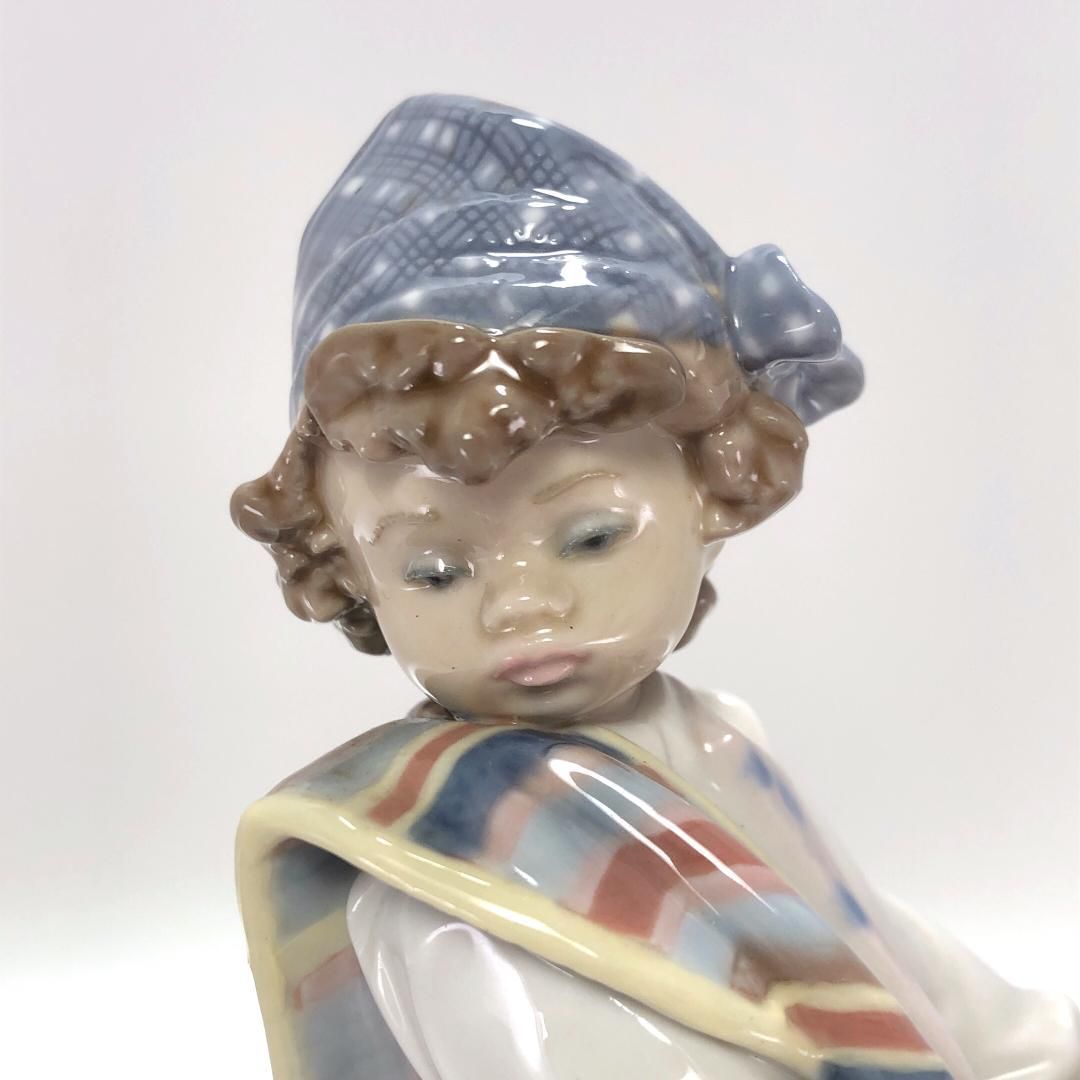【美品】Lladro リヤドロ／バレンシアの花 ブーケを持つ少年／1526／ポーセリン／マルチカラー