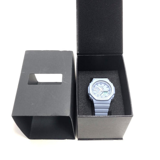 【美品・箱付き・廃盤品】CASIO カシオ／G-SHOCK GMA-S2100BA／クォーツ／ワントーンカラー／樹脂／ブルーグレー
