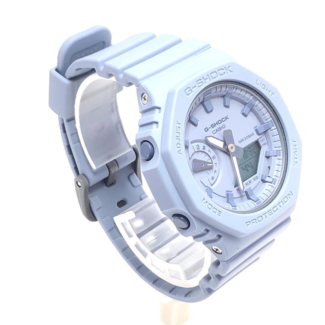 【美品・箱付き・廃盤品】CASIO カシオ／G-SHOCK GMA-S2100BA／クォーツ／ワントーンカラー／樹脂／ブルーグレー