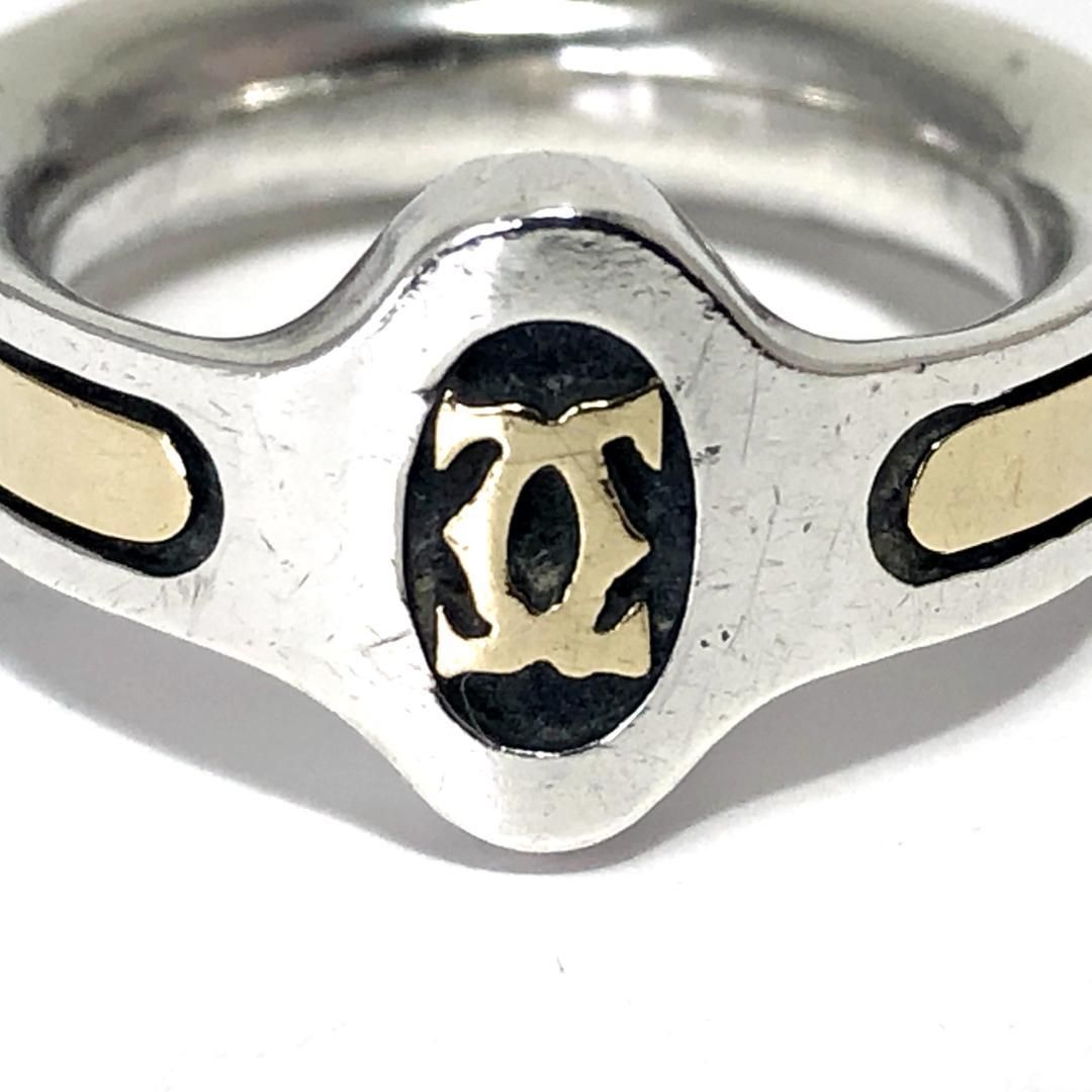 【ヴィンテージ・希少】Cartier カルティエ／2C デザイン リング／／9号／SV925・18K／シルバー・ゴールド