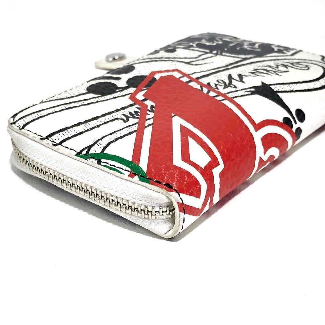 【美品】Vivienne Westwood ヴィヴィアンウエストウッド／FRATHOUSE L字 ジップウォレット／レザー／ホワイト