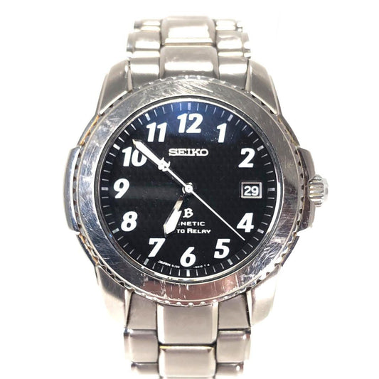 SEIKO セイコー／ブライツ キネティック オートリレー 5J32-0A10／オートクォーツ／チタン／シルバー・ブラック