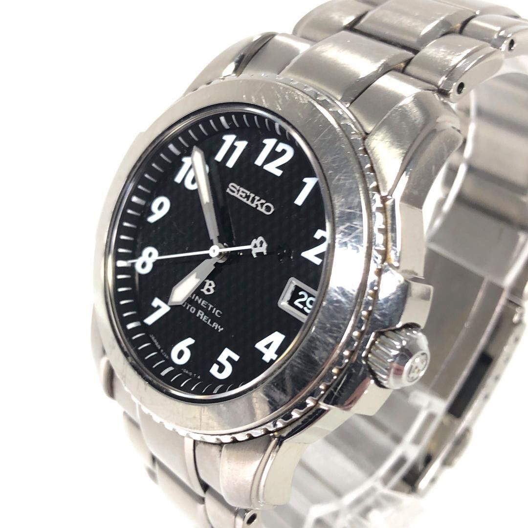 SEIKO セイコー／ブライツ キネティック オートリレー 5J32-0A10／オートクォーツ／チタン／シルバー・ブラック