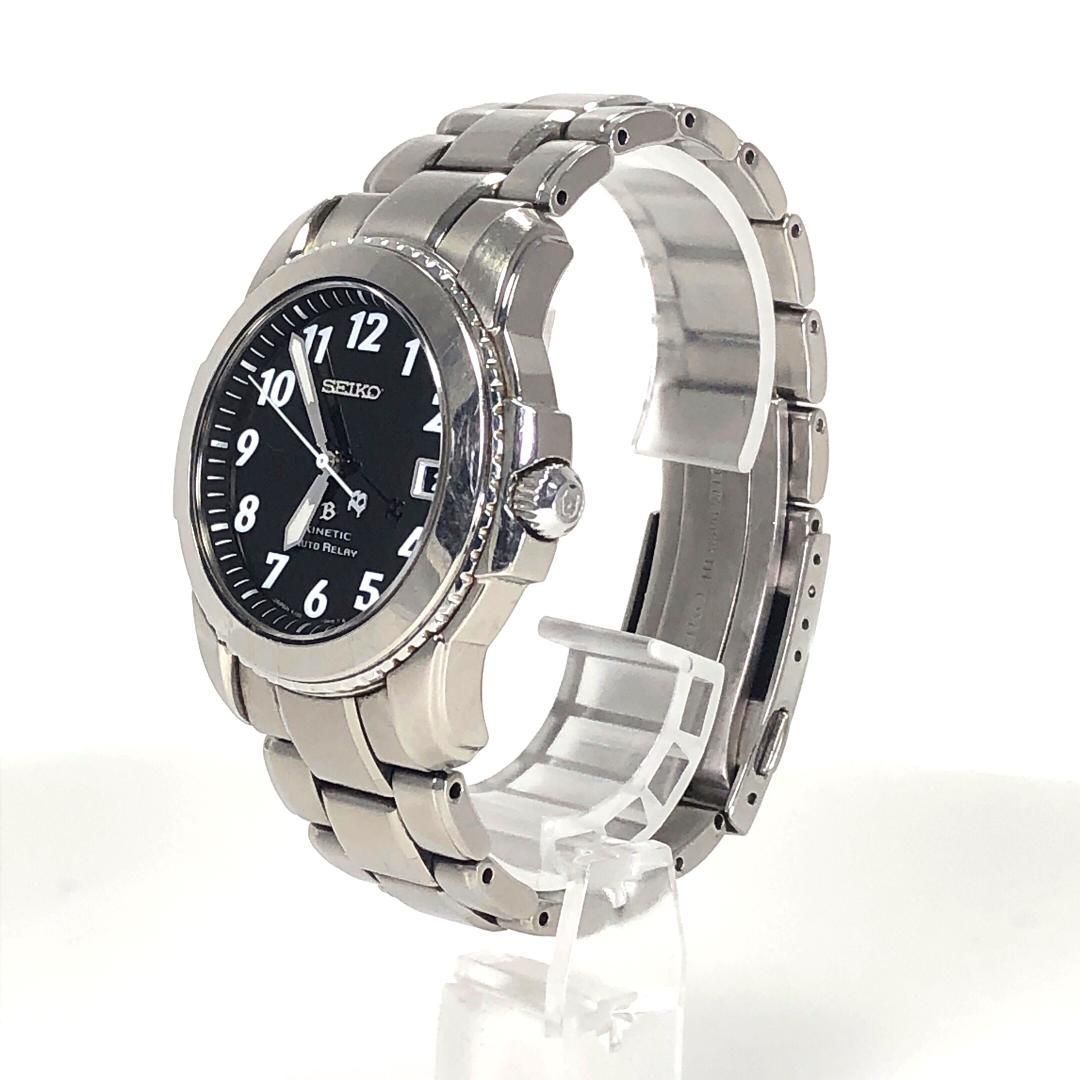 SEIKO セイコー／ブライツ キネティック オートリレー 5J32-0A10／オートクォーツ／チタン／シルバー・ブラック